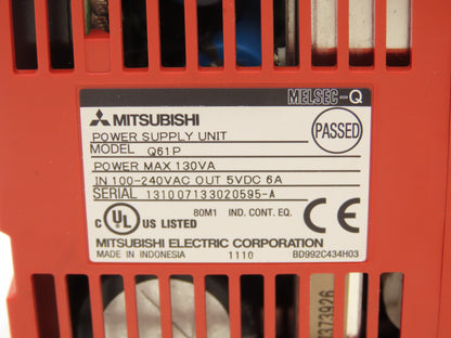 Mitsubishi Electric Q02CPU Melsec PLC Backplane Rack Power Supply CPU 8 Slot