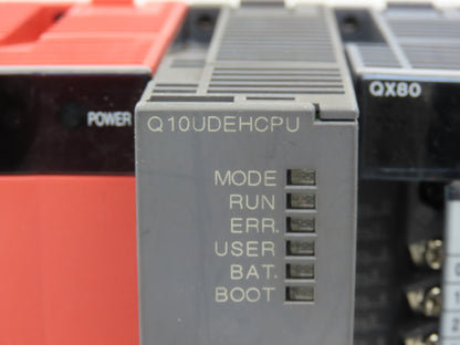 Mitsubishi Electric Q10UDEHCPU Melsec PLC Backplane Rack Power Supply CPU 5 Slot