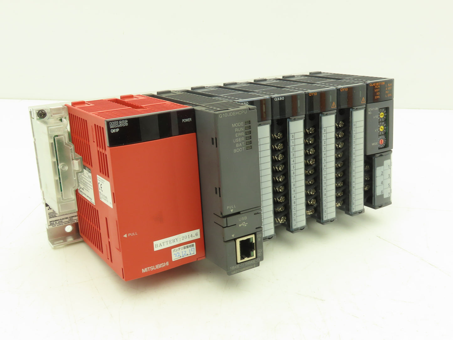 Mitsubishi Electric Q10UDEHCPU Melsec PLC Backplane Rack Power Supply CPU 5 Slot
