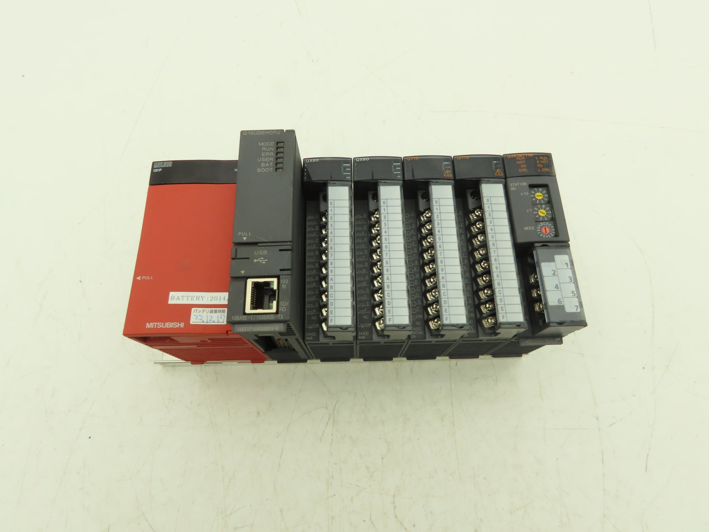 Mitsubishi Electric Q10UDEHCPU Melsec PLC Backplane Rack Power Supply CPU 5 Slot
