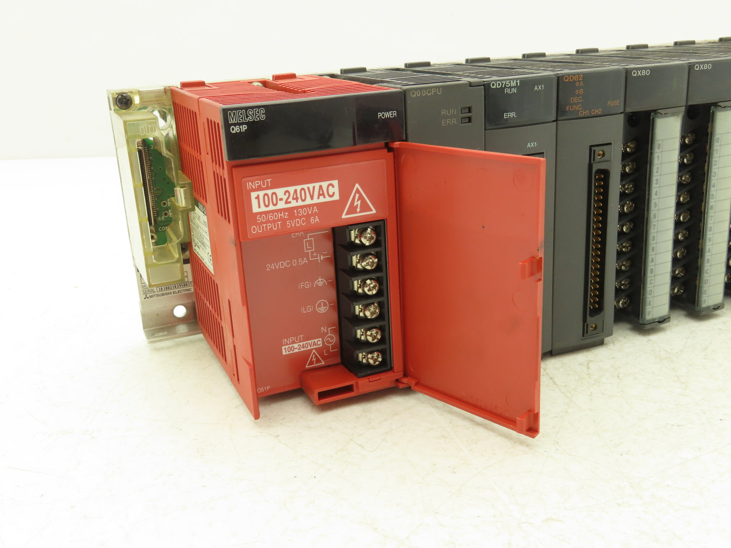 Mitsubishi Electric Q00CPU Melsec PLC Backplane Rack Power Supply CPU 12 Slot