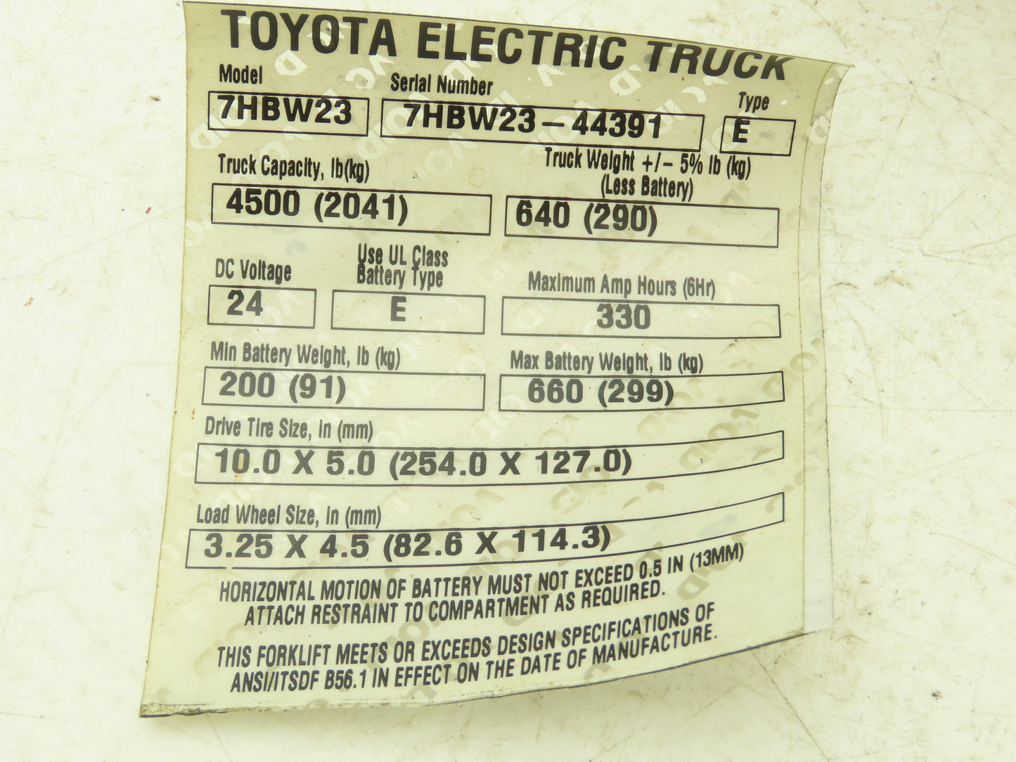Haldex 24MG2A2-HE Hydraulic Pump Motor 24V Off Toyota 7HBW23 Pallet Jack
