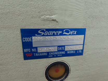 Soarer Dex Rotary Indexer 30:1 Speed Reducer 3 Position Indexing 3.7kw 230V 3Ph