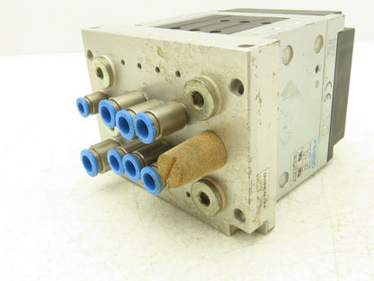 Festo CPV-14-VI 4-Station 14mm Pneumatic Valve Manifold 800l/min G1/8 Ports