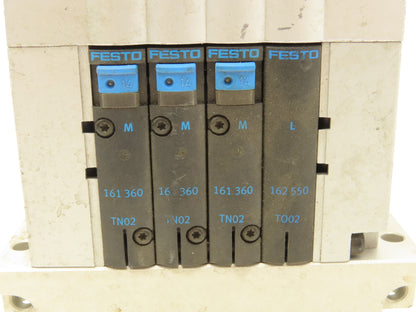 Festo CPV-14-VI 4-Station 14mm Pneumatic Valve Manifold 800l/min G1/8 Ports
