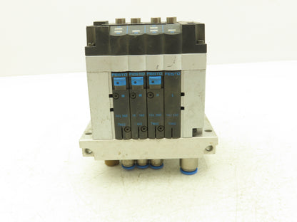 Festo CPV-14-VI 4-Station 14mm Pneumatic Valve Manifold 800l/min G1/8 Ports