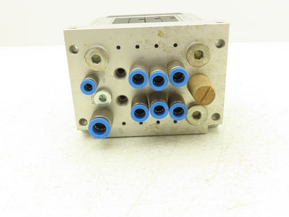 Festo CPV-14-VI 4-Station 14mm Pneumatic Valve Manifold 800l/min G1/8 Ports
