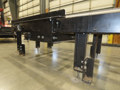 42"x 11' 4" Pallet Drag Chain Conveyor 3-Strand 230/460V 3PH 32FPM 23-26"H