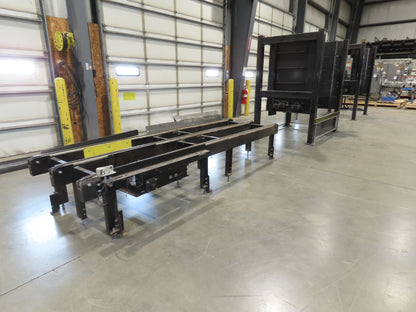 42"x 11' 4" Pallet Drag Chain Conveyor 3-Strand 230/460V 3PH 32FPM 23-26"H