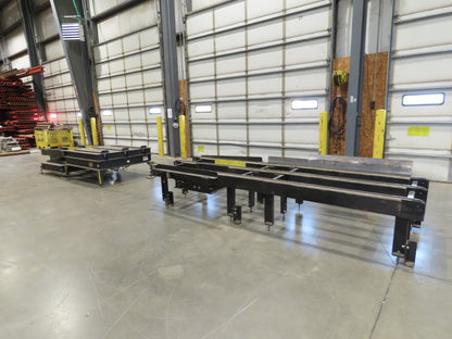 42"x 11' 4" Pallet Drag Chain Conveyor 3-Strand 230/460V 3PH 32FPM 23-26"H
