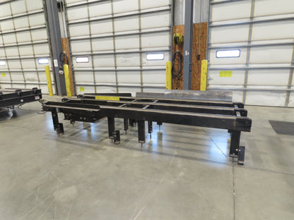 42"x 11' 4" Pallet Drag Chain Conveyor 3-Strand 230/460V 3PH 32FPM 23-26"H