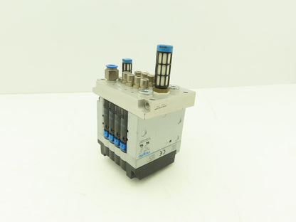 Festo CPV-14-VI 4-Station 14mm Pneumatic Valve Manifold 800l/min G1/8 Ports