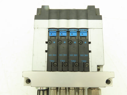 Festo CPV-14-VI 4-Station 14mm Pneumatic Valve Manifold 800l/min G1/8 Ports