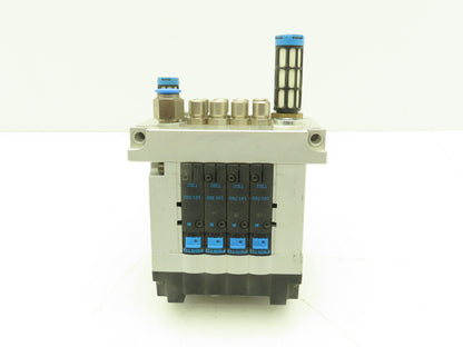 Festo CPV-14-VI 4-Station 14mm Pneumatic Valve Manifold 800l/min G1/8 Ports