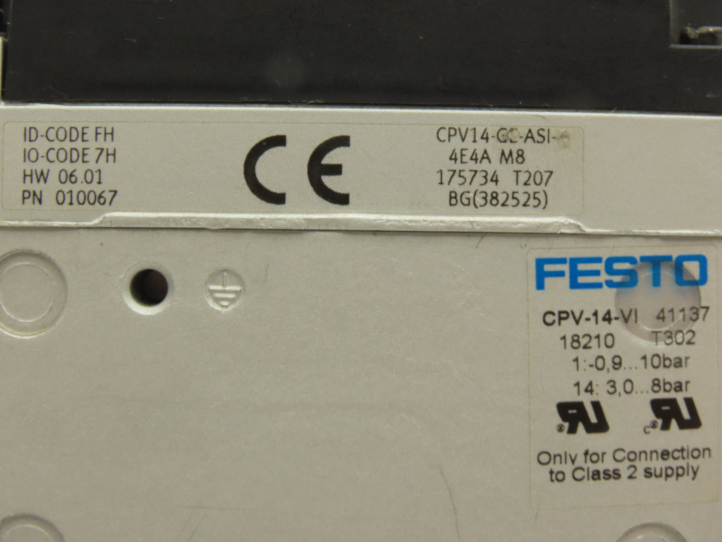 Festo CPV-14-VI 4-Station 14mm Pneumatic Valve Manifold 800l/min G1/8 Ports