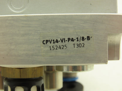 Festo CPV-14-VI 4-Station 14mm Pneumatic Valve Manifold 800l/min G1/8 Ports