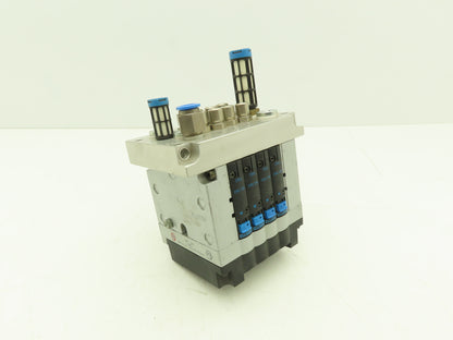 Festo CPV-14-VI 4-Station 14mm Pneumatic Valve Manifold 800l/min G1/8 Ports