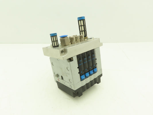 Festo CPV-14-VI 4-Station 14mm Pneumatic Valve Manifold 800l/min G1/8 Ports