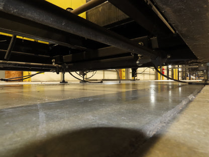 42"x 10' 2" Pallet Chain Conveyor 3-Strand Skid Platform End Section 460V 3PH