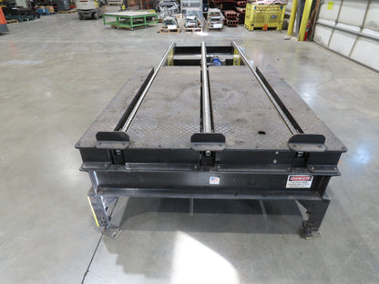 42"x 10' 2" Pallet Chain Conveyor 3-Strand Skid Platform End Section 460V 3PH