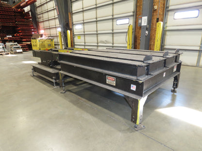 42"x 10' 2" Pallet Chain Conveyor 3-Strand Skid Platform End Section 460V 3PH