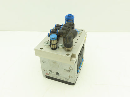 Festo CPV-14-VI 4-Station 14mm Pneumatic Valve Manifold 800l/min G1/8 Ports