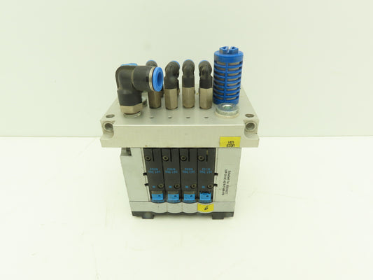 Festo CPV-14-VI 4-Station 14mm Pneumatic Valve Manifold 800l/min G1/8 Ports