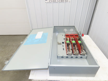 Eaton DH366FGK Safety Disconnect Switch 600A 600V 3 Pole Fused 400Hp