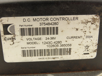 Curtis 1243C-4280 AC Motor Controller 24-36V Toyota 7HBW23 Pallet Jack 375484280