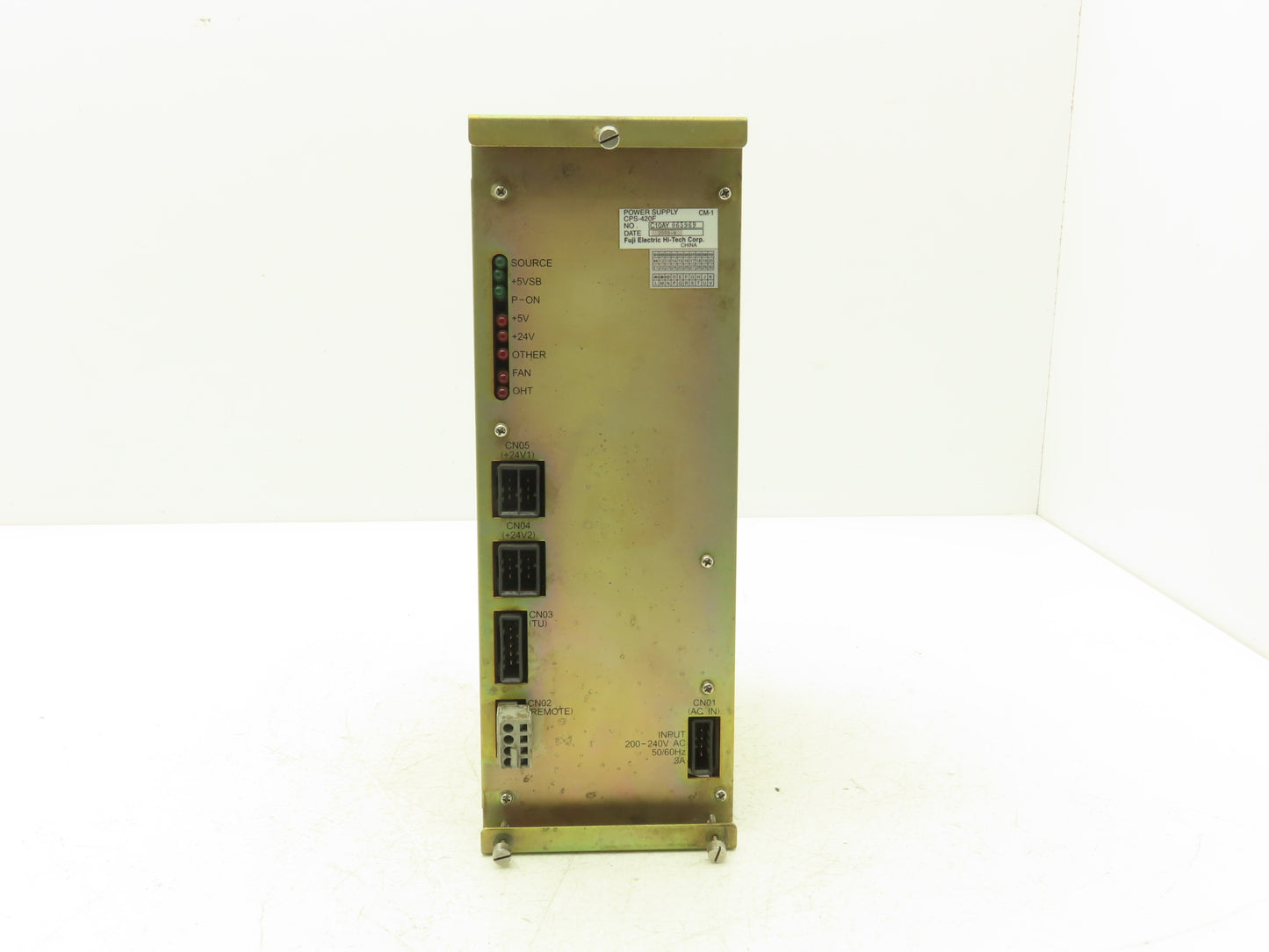 Fuji Electric CPS-420F Power Supply 200-240VAC Input Dual 24VDC Output