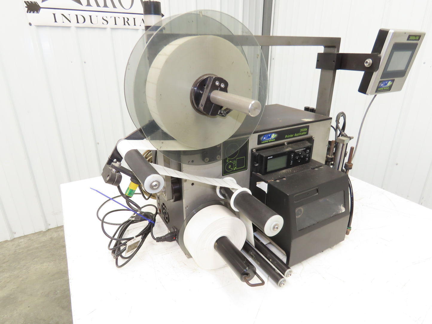 CTM 3600A-S84-EX High Speed Label Applicator SATO Thermal Printer 5" Width