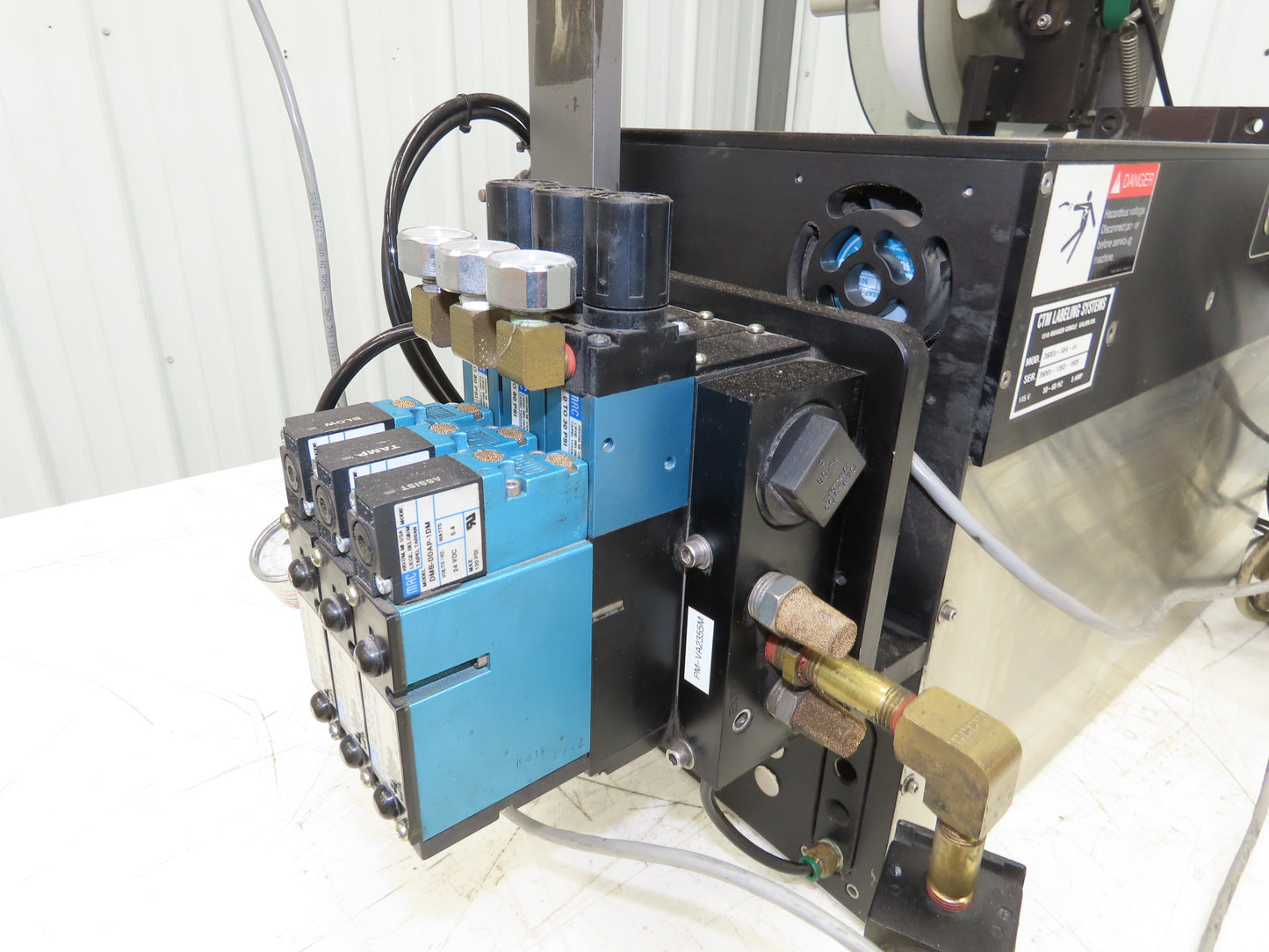 CTM 3600A-S84-EX High Speed Label Applicator SATO Thermal Printer 5" Width