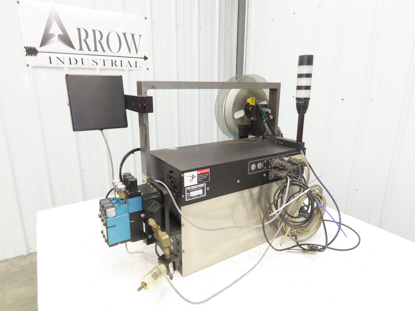 CTM 3600A-S84-EX High Speed Label Applicator SATO Thermal Printer 5" Width