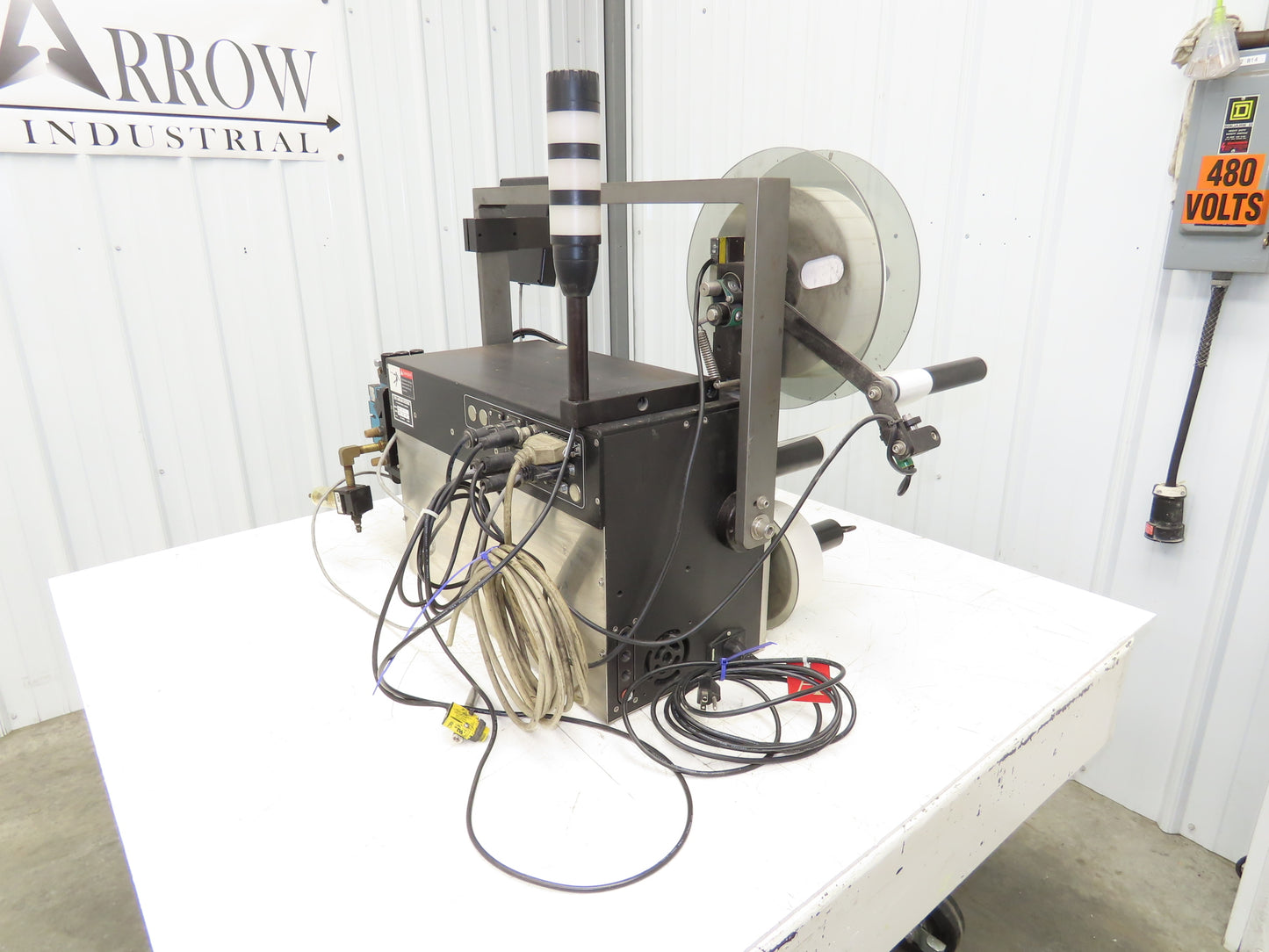 CTM 3600A-S84-EX High Speed Label Applicator SATO Thermal Printer 5" Width