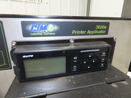 CTM 3600A-S84-EX High Speed Label Applicator SATO Thermal Printer 5" Width