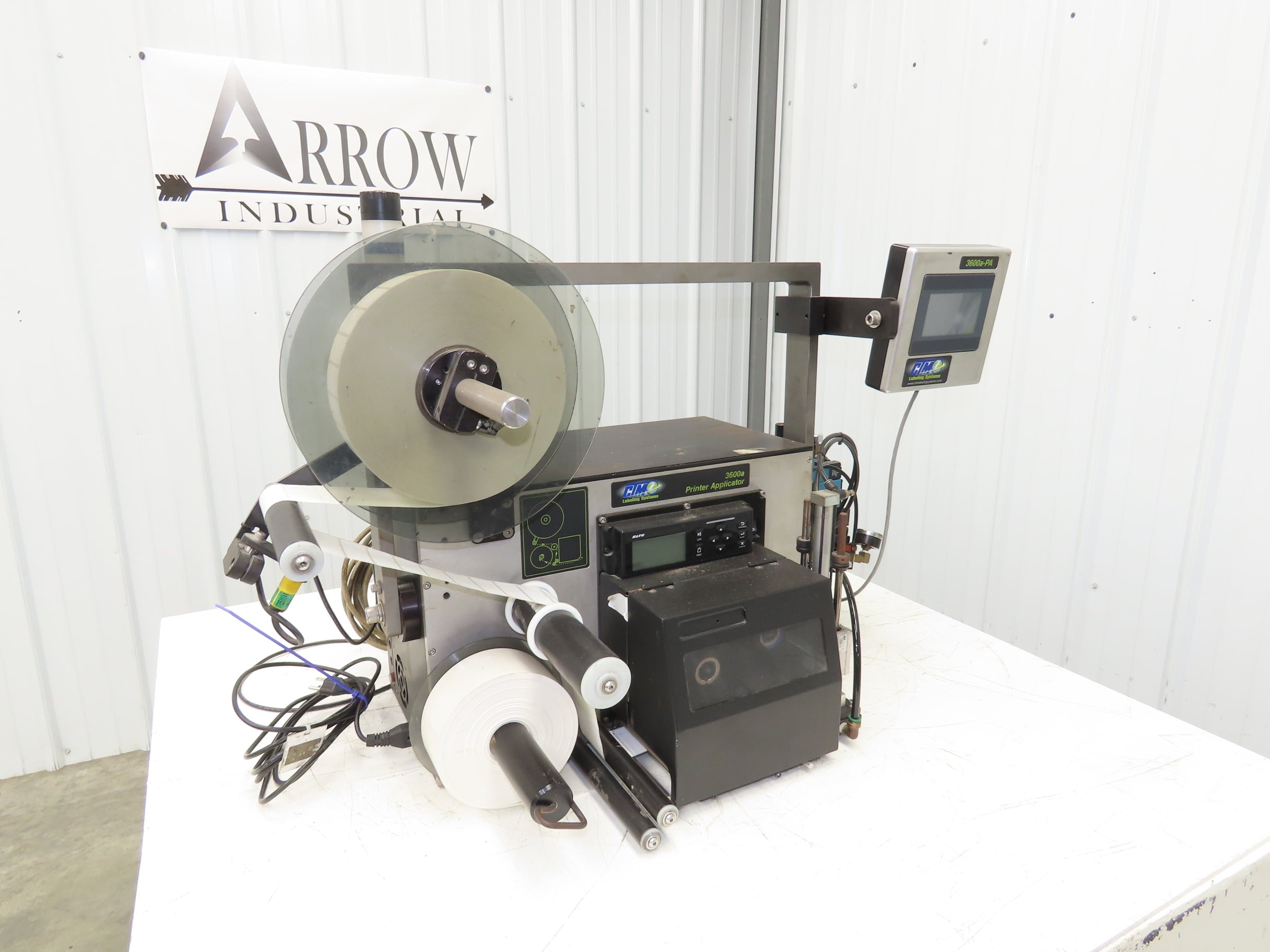CTM 3600A-S84-EX High Speed Label Applicator SATO Thermal Printer 5