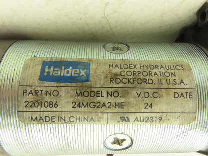Haldex 24MG2A2-HE Hydraulic Pump Motor 24V Off Toyota 7HBW23 Pallet Jack