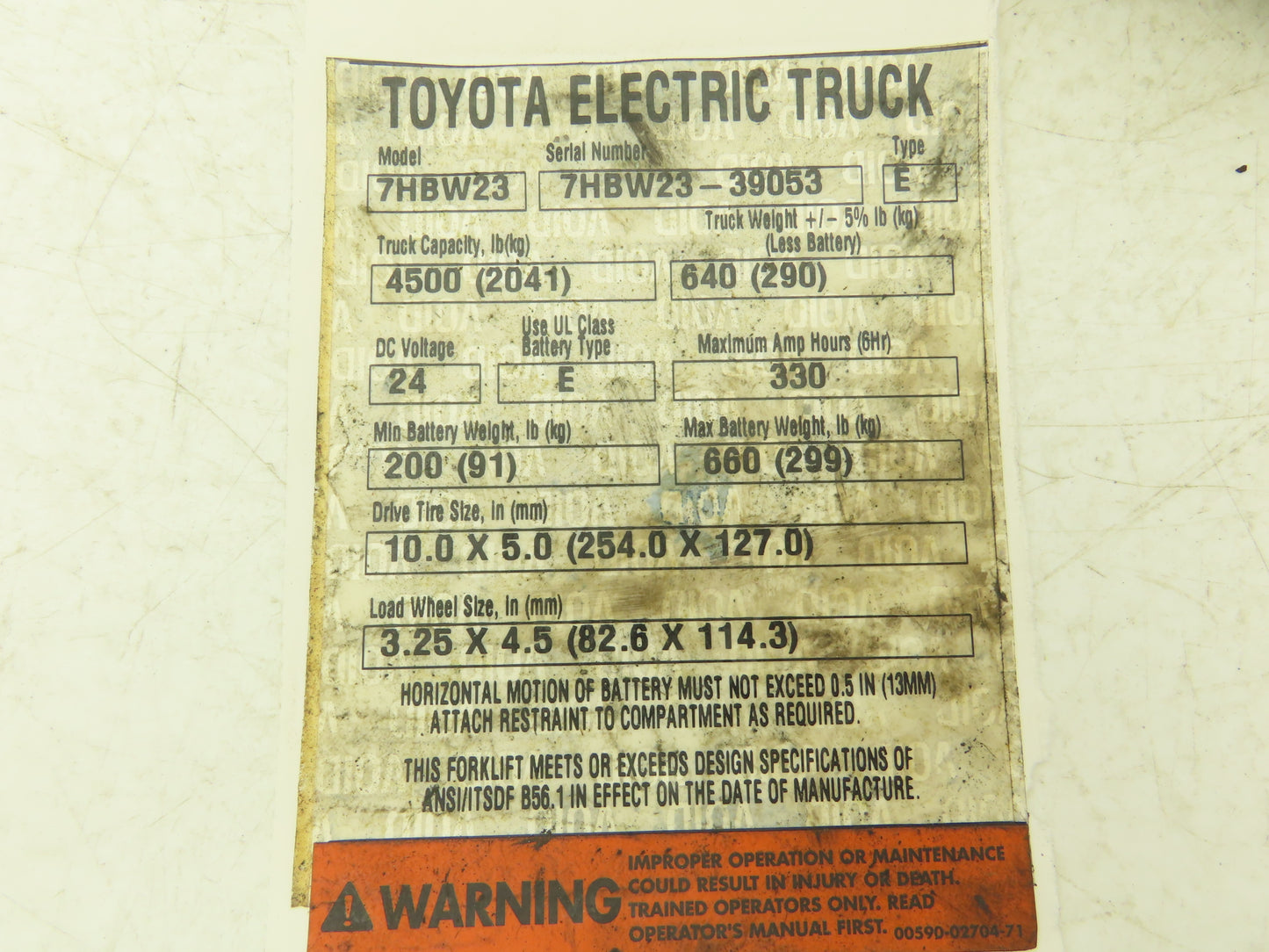 Haldex 24MG2A2-HE Hydraulic Pump Motor 24V Off Toyota 7HBW23 Pallet Jack