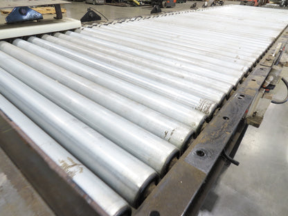35.5"x 10' Accumulation Roller Conveyor 32"BF 24V O-Ring UniDrive ZPA Module