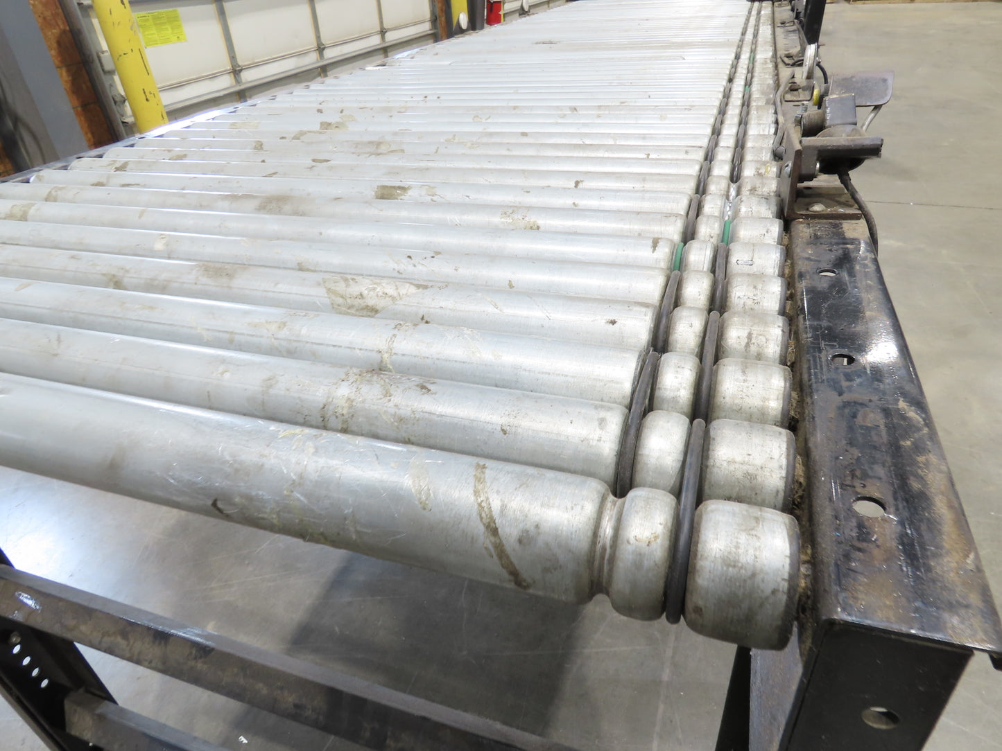 35.5"x 10' Accumulation Roller Conveyor 32"BF 24V O-Ring UniDrive ZPA Module