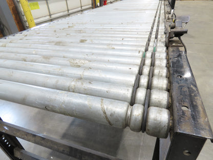 35.5"x 10' Accumulation Roller Conveyor 32"BF 24V O-Ring UniDrive ZPA Module