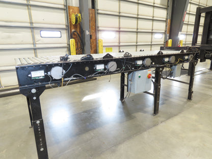 35.5"x 10' Accumulation Roller Conveyor 32"BF 24V O-Ring UniDrive ZPA Module