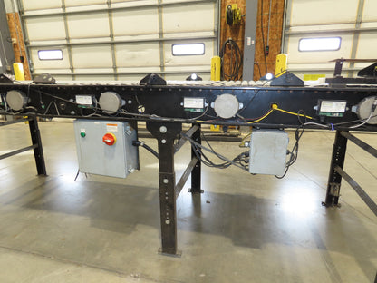 35.5"x 10' Accumulation Roller Conveyor 32"BF 24V O-Ring UniDrive ZPA Module