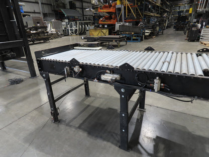 35.5"x 10' Accumulation Roller Conveyor 32"BF 24V O-Ring UniDrive ZPA Module