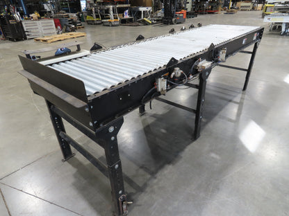 35.5"x 10' Accumulation Roller Conveyor 32"BF 24V O-Ring UniDrive ZPA Module