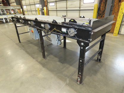 35.5"x 10' Accumulation Roller Conveyor 32"BF 24V O-Ring UniDrive ZPA Module