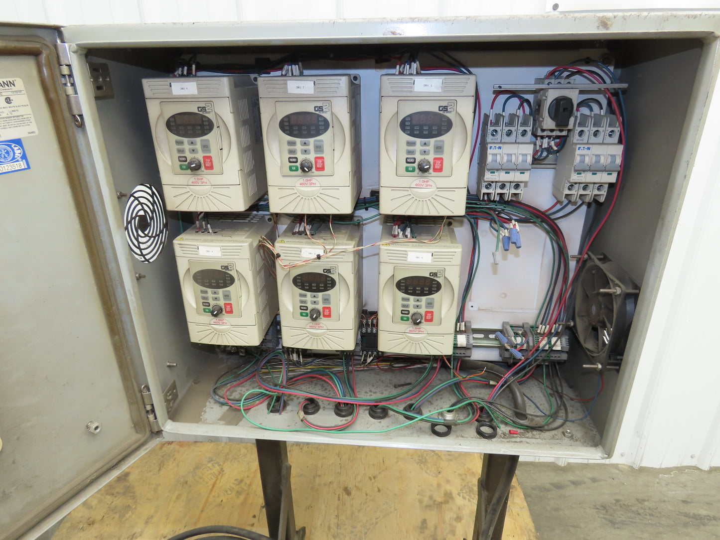 SME Pallet Feeder Conveyor VFD Control Panel Variable Speed Drives 3PH GS2-41P0