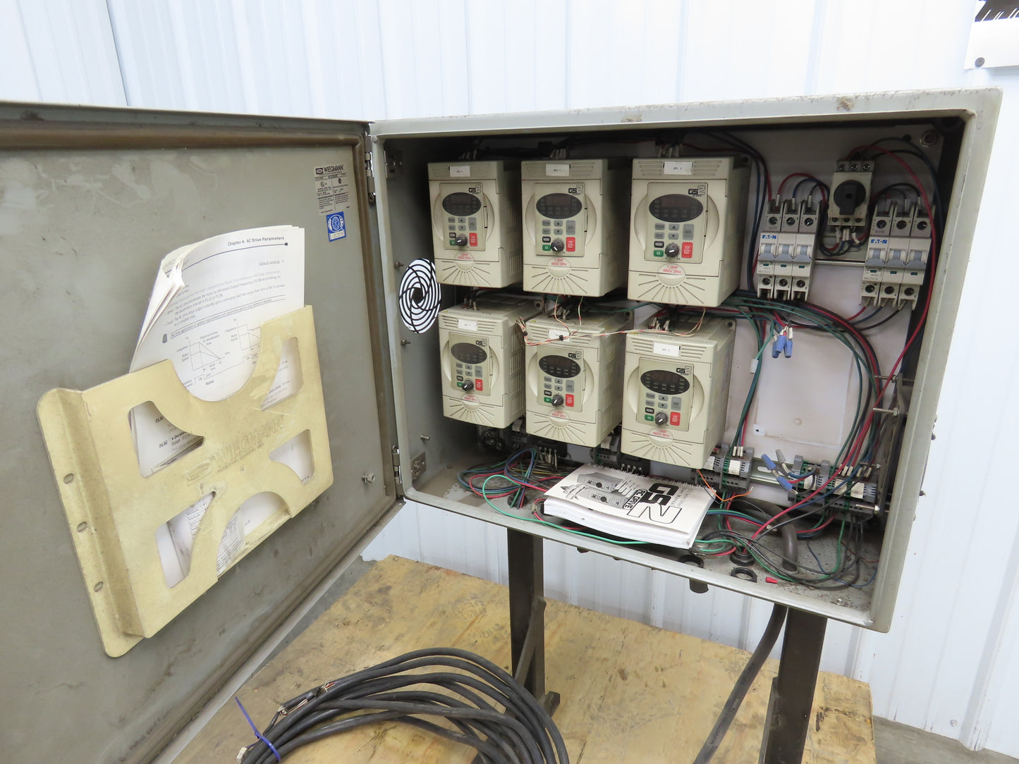 SME Pallet Feeder Conveyor VFD Control Panel Variable Speed Drives 3PH GS2-41P0