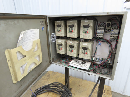 SME Pallet Feeder Conveyor VFD Control Panel Variable Speed Drives 3PH GS2-41P0