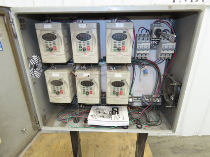 SME Pallet Feeder Conveyor VFD Control Panel Variable Speed Drives 3PH GS2-41P0